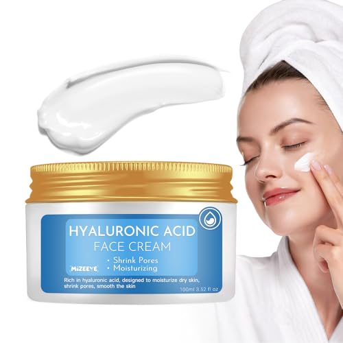 Hyaluronic Acid Moisturizer For Face, 3.52 oz / 100ML Hyaluronic Acid Cream For Dry & Sensitive Skin, Moisturizing Face Cream For Daily.