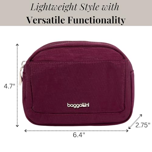 Mulberry Small Women's Cosmetic Travel Organizer Bag - Lightweight & Compact