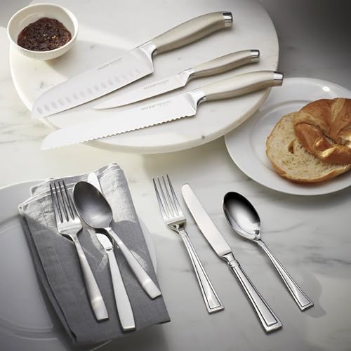 Oneida Everdine 45-Piece Flatware Set Service for 8 - Stainless Steel Dishwasher Safe