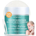 Madecassoside Toner Pads, Mild Exfoliating Pads, Calming Blemish Face Pad -Centella, Niacinamide, BHA Salicylic Acid for Soothe, Uneven Skin Tone, Dark Spots, Skincare 125 Pad
