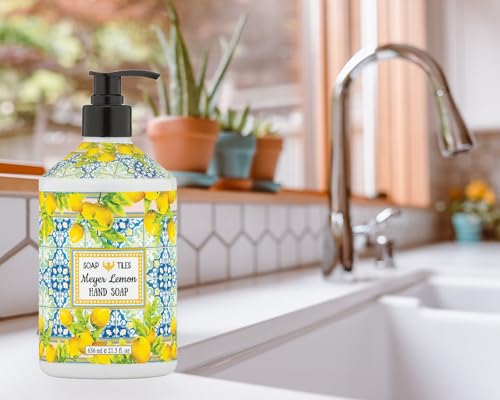 Liquid Hand Soap Set - 4 Pack | Sweet Orange, Olive Thyme, Pomegranate & Meyer Lemon | 21.5 fl oz Bottles