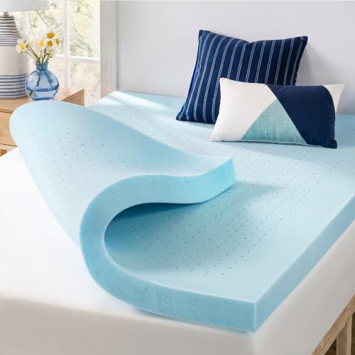 Full 4-Inch Ventilated Gel Memory Foam Mattress Topper – Cooling CertiPUR-US