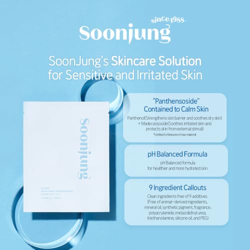 Moisturizing Bamboo Sheet Mask for Sensitive Skin - 5 Pack