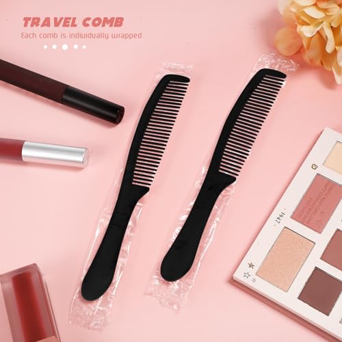 Bulk Plastic Hair Combs 300 Pack - Travel-Ready, Durable & Individually Wrapped