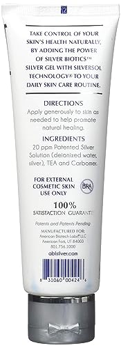 Silver Healing Gel for Wounds Burns and Scars - 20ppm, 4 Oz, Pack of 2