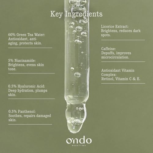Ondo Beauty Niacinamide & Green Tea Brightening Eye Serum 0.52 fl oz