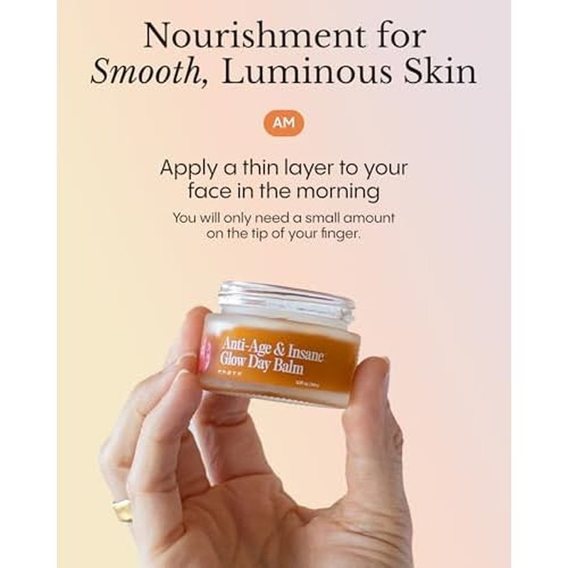 FR¨ªYA Organics Anti-Age & Insane Glow Day Balm | Younger Skin and Instant Glow Results | Rosehip Pomegranate Sea Buckthorn Beeswax | Water Free Daily Moisture Balm | 30ml