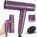 Heylike High-Speed Plasma Ionic Hair Dryer 1500W Foldable Purple