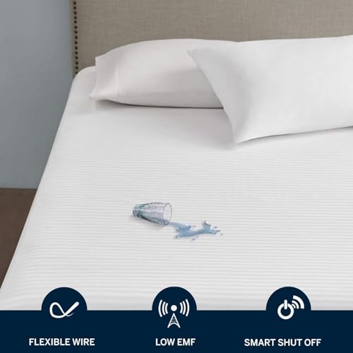 Twin XL Waterproof Heated Mattress Pad with Dual Controls - Serta