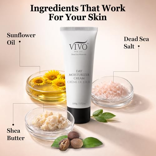 Dead Sea Day Cream for Hydrating and Anti-Aging - 3.52 Oz