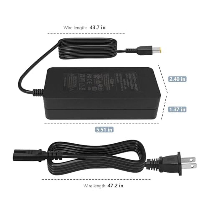 33.6V 2A 3-Prong/Pin XLR Power Charger for Unagi Model One E350 E500 Lithium Battery Charger