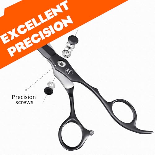 Sirabe Professional Hair Cutting Scissors - Ultra Sharp 440C Stainless Steel Barber Shears for Salon & Home
