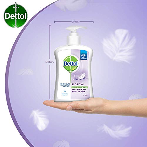 Dettol Liquid Sensitive Handwash - 200 ml with Free Dettol Original Liquid Hand Wash Pouch - 175 ml (Any Variant)