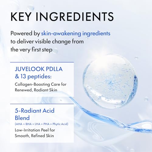 Gentle Exfoliating Face Toner with AHA BHA LHA PHA for Skin Refinement & Hydration