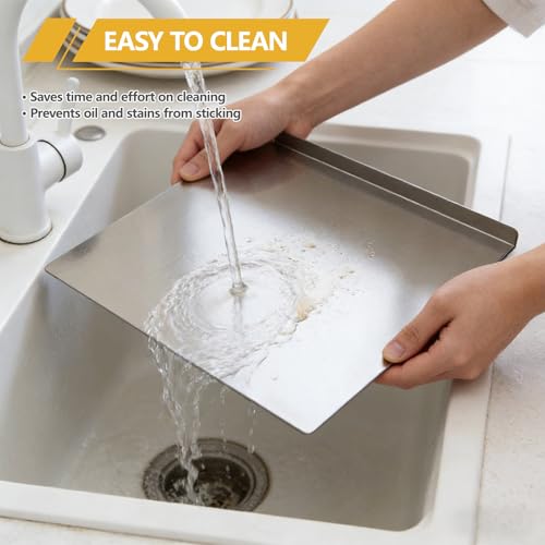 Extra Large Stainless Steel Cutting Board 19.6" x 31.5" Counter Protector for Kitchen
