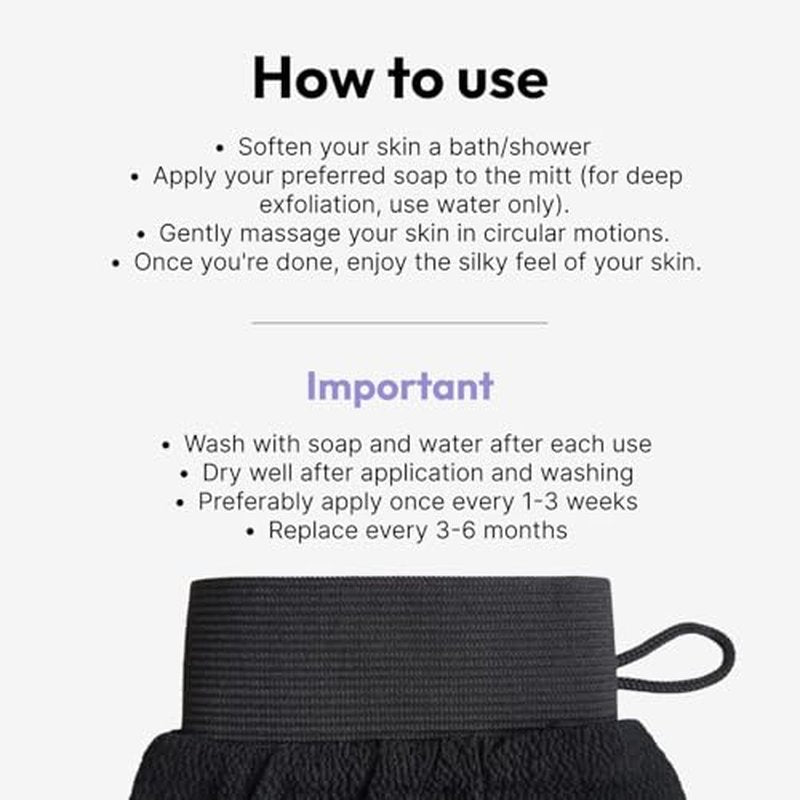 Exfoliating Body Gloves, Viscose Fiber, Remove Dead Skin from Body,Skin exfoliator,Dewy Hours exfoliating Glove,Exfoliating Body Scrubber.
