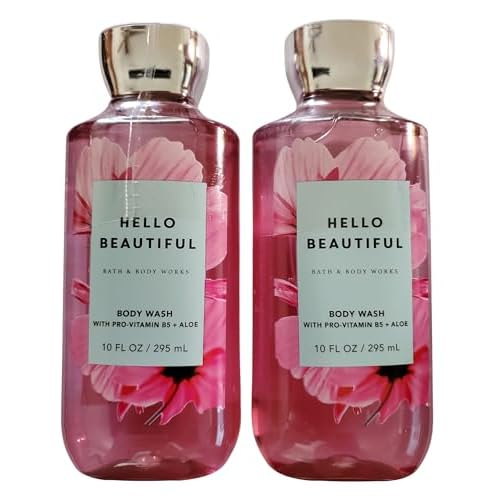 Bath & Body Works Shower Gel, Gift Set of 2, 10oz Each (Hello Beautiful)