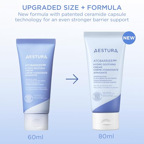 AESTURA ATOBARRIER365 Cooling Hydro Water Cream Moisturizer 80ML New Formula