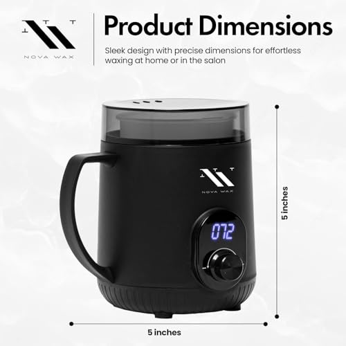 Nova Wax Warmer - Digital Mini Wax Warmer for Hair Removal 8.4oz / 238g
