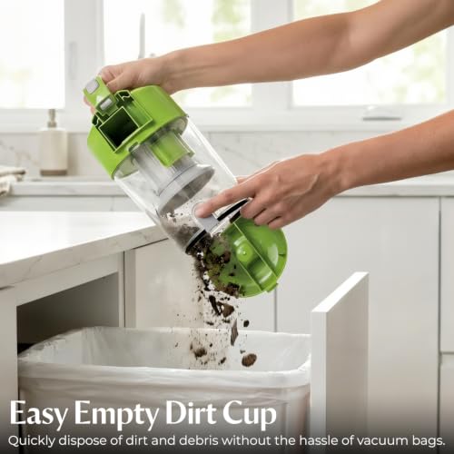Canister Bagless Vacuum Cleaner - Lime Zing 2156A for Hard Floors & Carpet