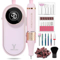 Pink Nail Drill Machine - 40000 RPM Electric Nail File for Acrylic & Gel Nails, Professional Manicure & Pedicure Tool