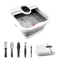 Collapasible Foot Spa Bath Massager with Heat, Pedicure Foot Spa with Bubbles/Timer/Temperature Control, Feet Soak Tub for Home, Office, Relaxation and Stress Relief, Gift for Men and Women