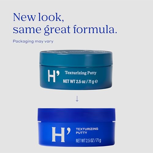 Men's Texturizing Hair Putty 2.5 Oz Pack of 2 Malleable Matte Finish Styling