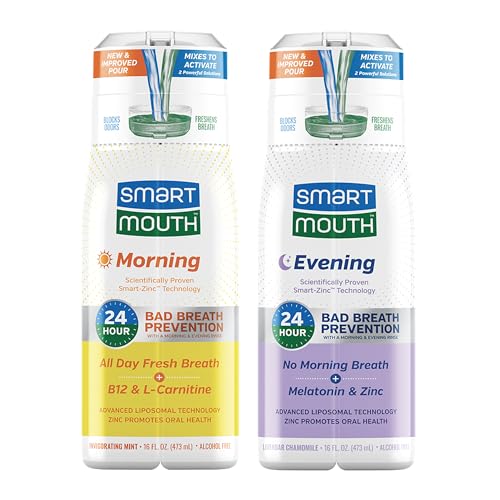 Morning B12 & Evening Melatonin Mouthwash Bundle for Fresh Breath