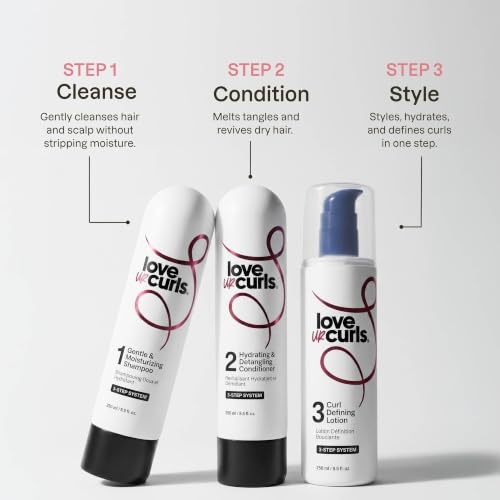 Love Ur Curls Curly Hair Shampoo & Conditioner Set with Sea Moss Gel