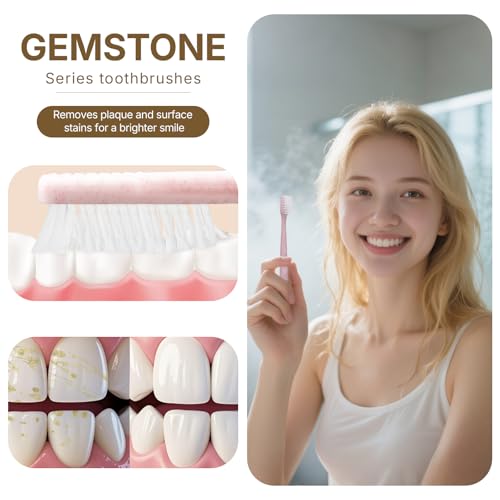 100 Pack Disposable Toothbrushes with Tongue Scraper - Soft Bristles, Individually Wrapped Bulk Travel Set - 4 Colors