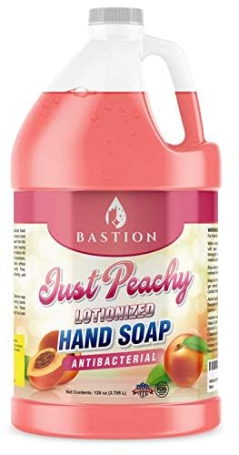 Peach Scented Hand Soap Refill - 128 Fl Oz Lotionized Antibacterial Liquid