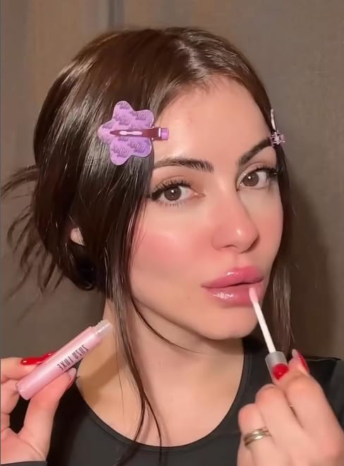 Zuzu Luxe Sheer Gloss (Cosmopolitan - Bubblegum Pink/Cool Shimmer), Natural Lip Gloss, Paraben Free, Vegan, Gluten-free, Cruelty-free, Non GMO, 0.17 oz