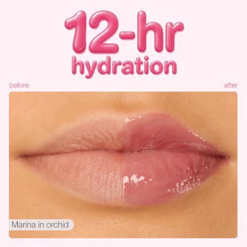 Hibiscus Maracuja Juicy Lip Balm Gloss - Full Size, Nourishing & High-Shine