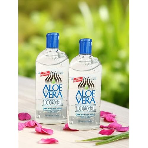 Aloe Vera Gel (12 oz) - PACK 2 ? Pure, Stabilized Aloe Vera Gel for Face, Hair & Body ? No Added Colors or Fragrances
