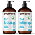 Everyone 2-in-1 Unscented Hand & Body Lotion 32 oz 2-Pack - Hypoallergenic & Eco-Friendly