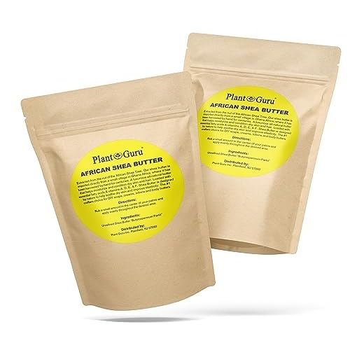 Raw African Shea Butter 8 oz. Bar 100% Pure Natural Unrefined IVORY - Imported From Ghana - Ideal Moisturizer For Dry Skin, Body, Face And Hair Growth. Great For DIY Soap and Lip Balm Making.