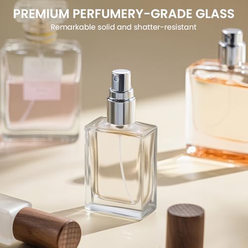 Refillable Perfume Atomizer Set - Walnut 15ml/0.5oz, 30 Pieces Travel Spray Bottles