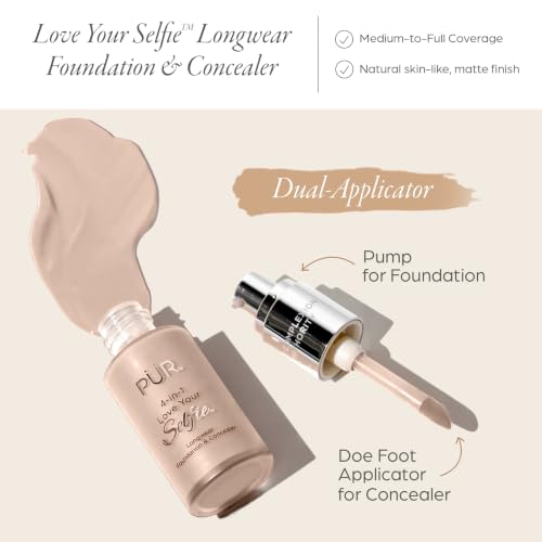 Liquid Foundation & Concealer with Hydrating Blend - Vanilla LN4 - Longwear, Full Coverage, Skin-Perfecting Makeup