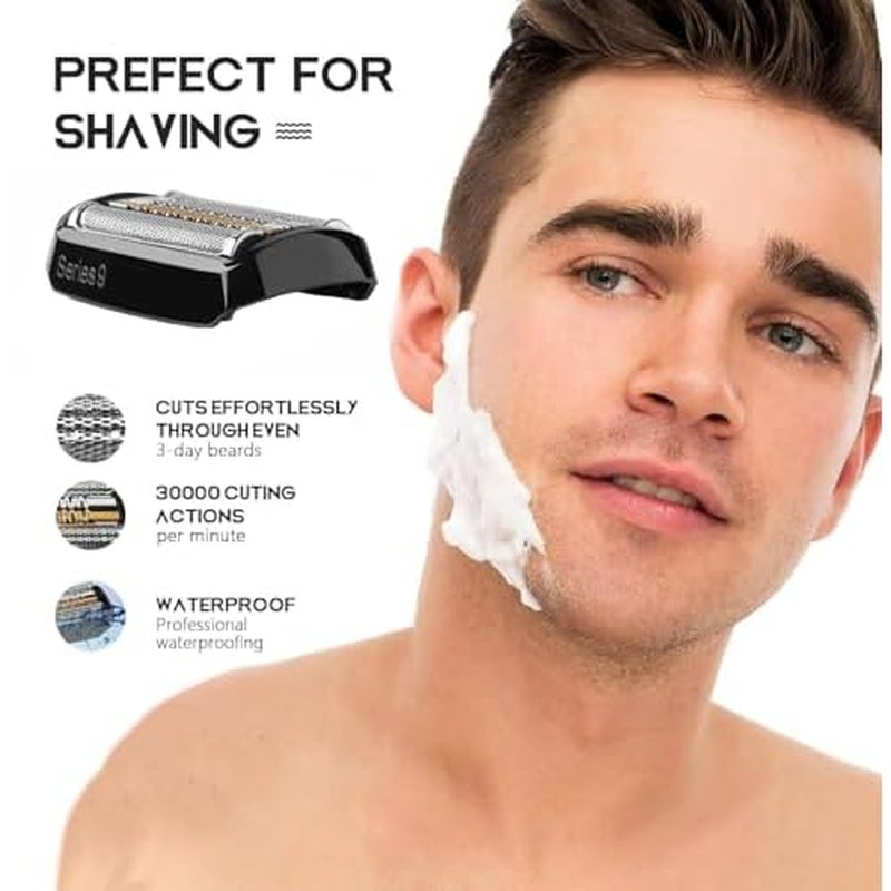 92B Replacement Head Series 9 Electric Shaver Replacement Head Compatible with Braun S9 Sport Replacement Head, 92B Foil Blades for All Series 9 Shavers 9477cc,9330s,9465cc,9460cc,9419s,9390cc,9385cc