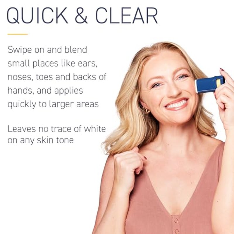 Brush On Block Quick Stick SPF 40, Mineral Sunscreen Stick, UVA/UVB Protection, Water Resistant, Hawaii Compliant, Reef Friendly, 0.63 oz