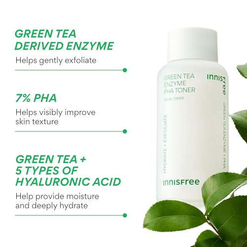 Innisfree Green Tea Enzyme PHA Toner 5.07oz Hydrating Korean Exfoliating Essence
