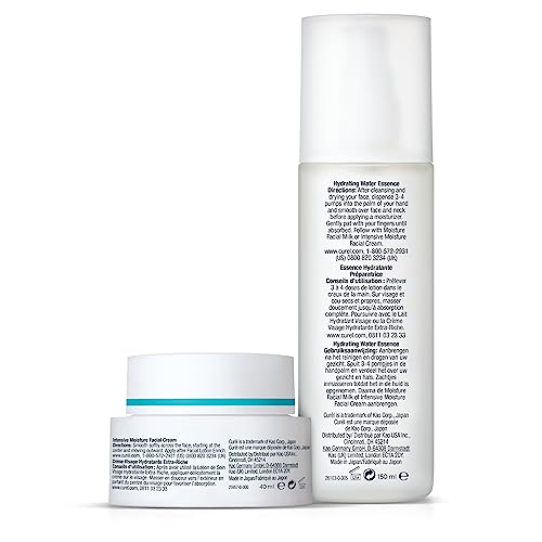 Curel Hydrating Water Essence and Intensive Moisture Facial Cream