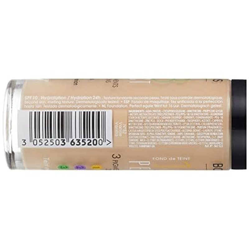Bourjois Fond de Teint 123 Perfect Foundation for Women, # 52 Vanille, 1 Ounce