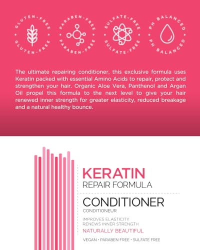 Mill Creek Keratin Conditioner 32 oz - Hydrating Hair Repair & Strengthening