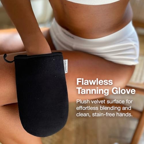 Fake Bake Ultimate Tanning Professional Mitt Sunless Tanner Face & Body Applicator Re-Usable, Durable & Machine Washable - Hand Protection Glove for Self Tanners Lotion, Foam & Mousse