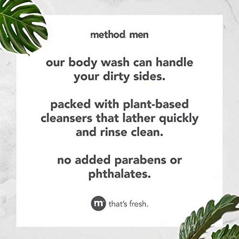 Method Men Body Wash, Sea + Surf, Paraben and Phthalate Free, 18 fl oz (Pack of 2)