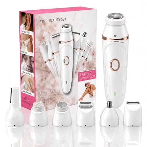 7-in-1 Women’s Electric Body Hair Trimmer Waterproof USB Rechargeable