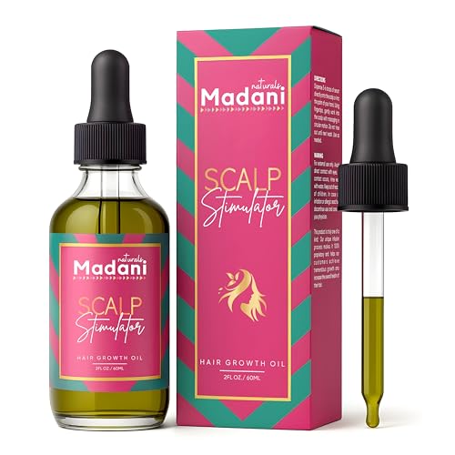 Hair Growth Oil for Thinning Hair & Scalp Stimulator - All Hair Types, 2 oz