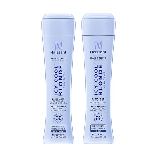 Naissant Purple Toning Shampoo & Hair Mask Set for Blonde Hair - Neutralizes Yellow & Brassy Tones, Hydrates & Strengthens, Sulfate & Paraben Free