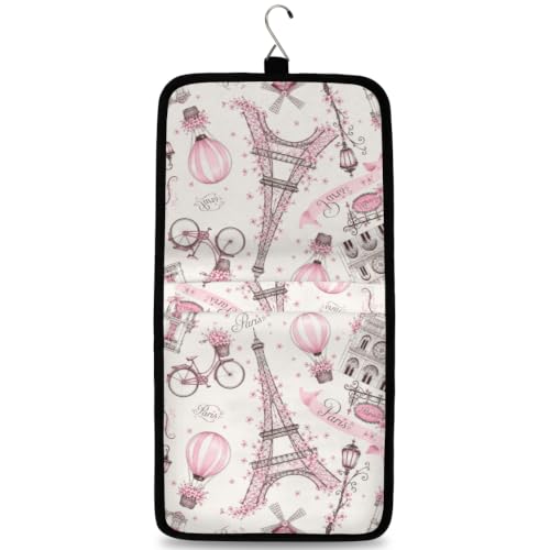 Travel Hanging Toiletry Bag for Women Men with Multiple Compartments - Waterproof Cosmetic Organizer